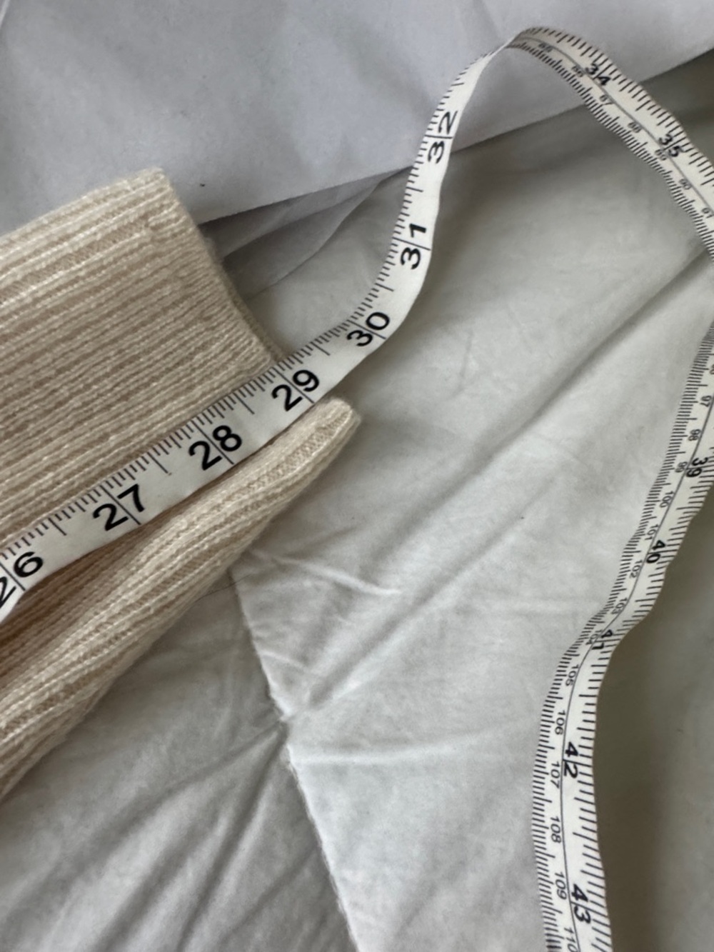 Cashmere Theory Ivory Open-Front Long Knit Cardigan - Picture 10 of 11